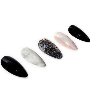 Ardell Nail Addict Premium Artificial Nail Set - Marble & Diamonds
